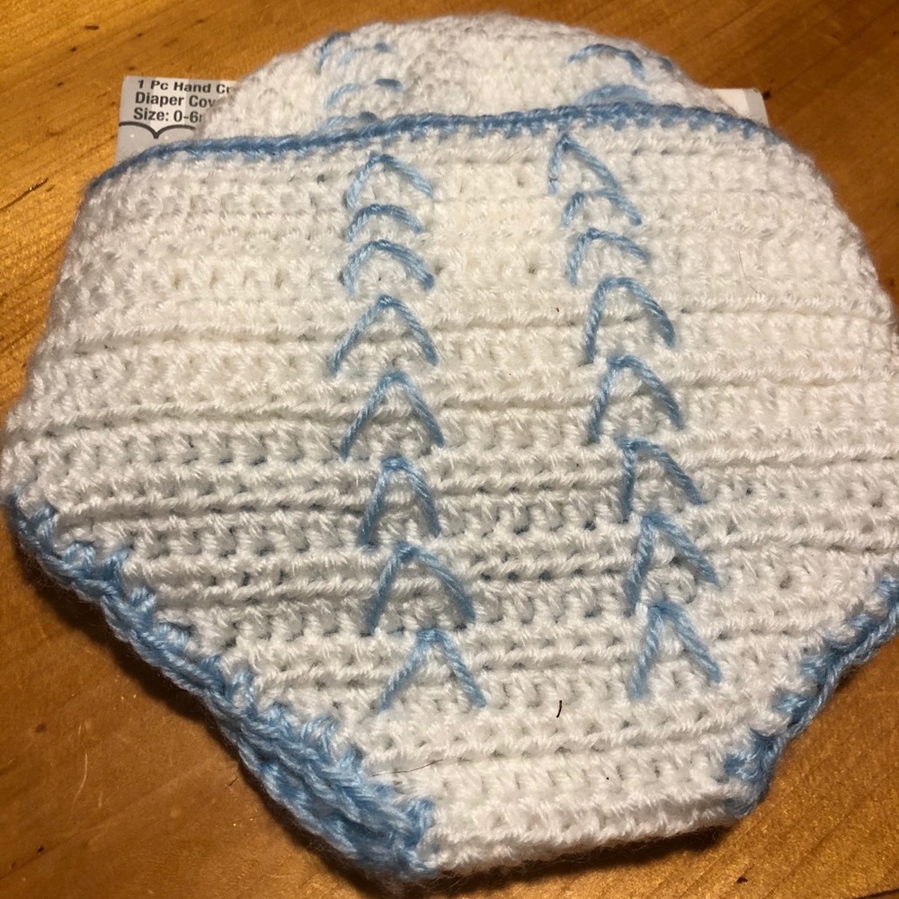 Baby Boy Hand Crocheted Diaper Cover